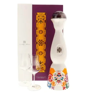 2022 Clase Azul Dia de los Muertos Tequila Colores Edition Gift Set with Glasses