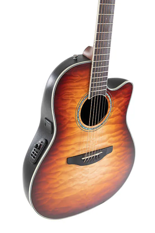 Acoustic Guitar Ovation CS24X-7C Celebrity Standard Mid Depth Cutaway Nato Neck 6-String Acoustic-Electric Guitar w/Gig Bag