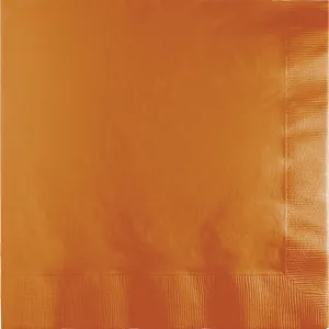 Bulk Pack of 100 Pumpkin Spice Luncheon Napkins 3Ply