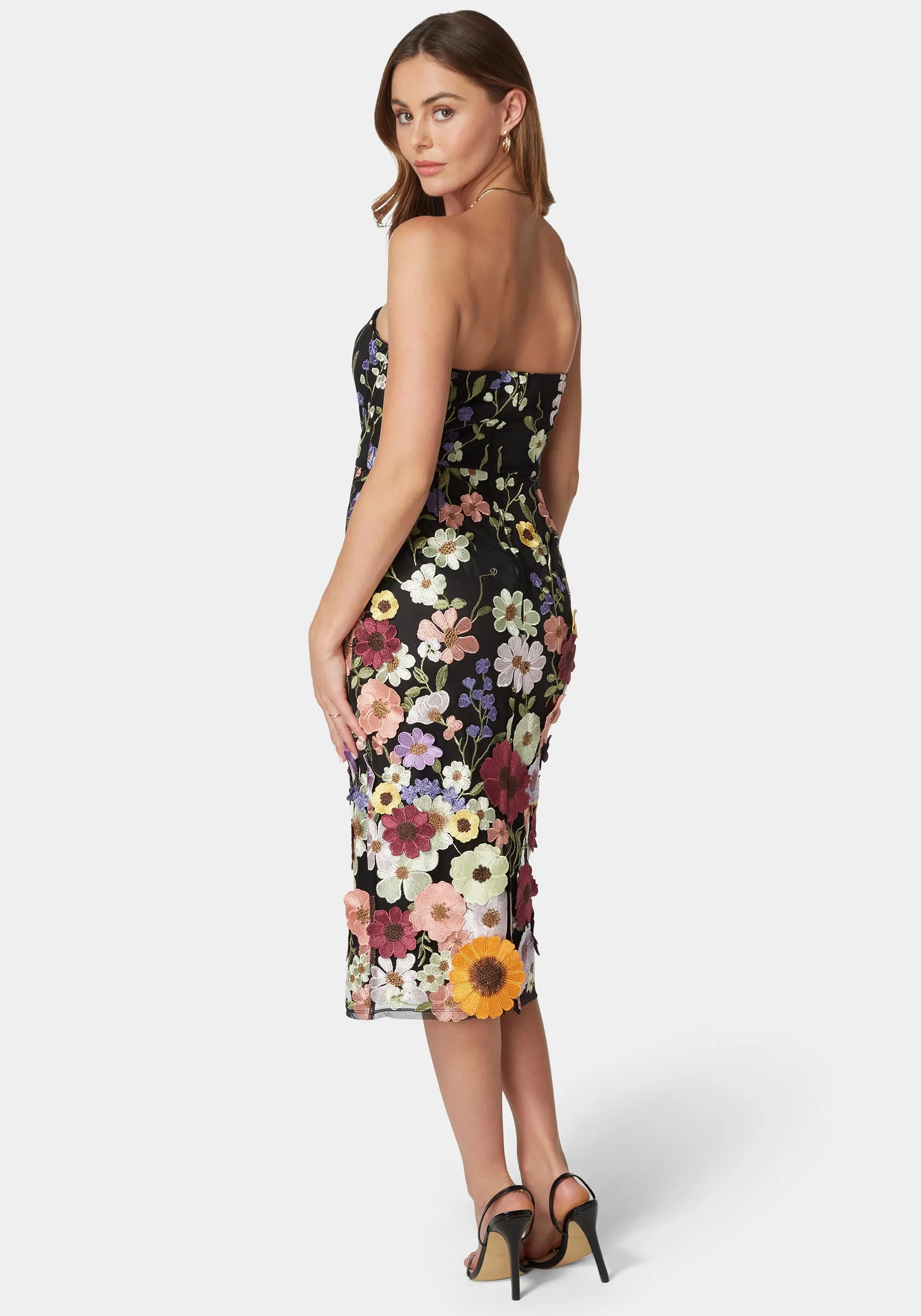 Delilah Floral Embroidered Dress