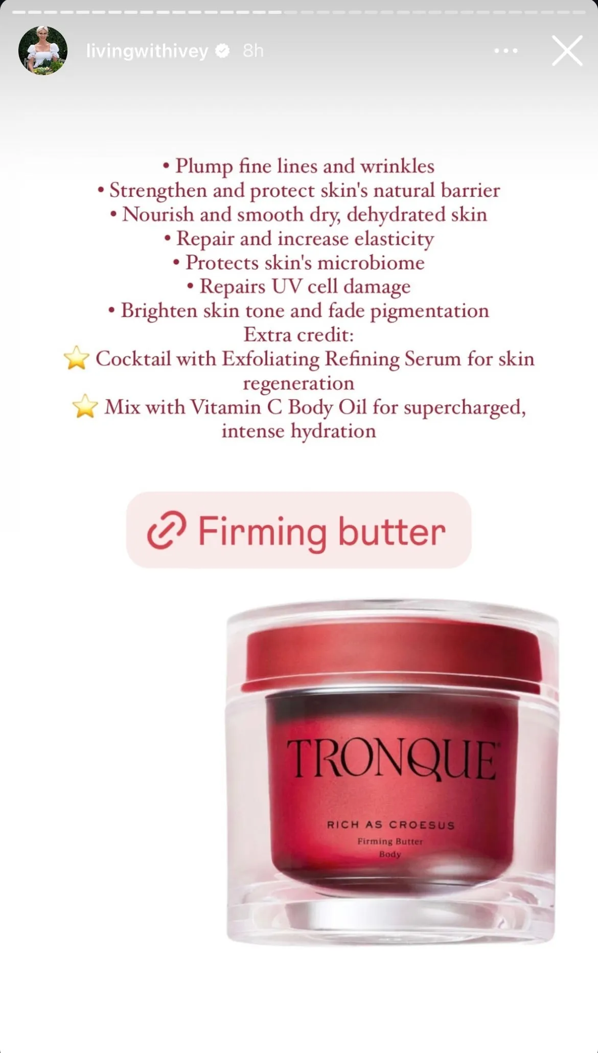 Firming Butter