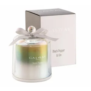 Galway Crystal Black Pepper And Gin Bell Jar Candle