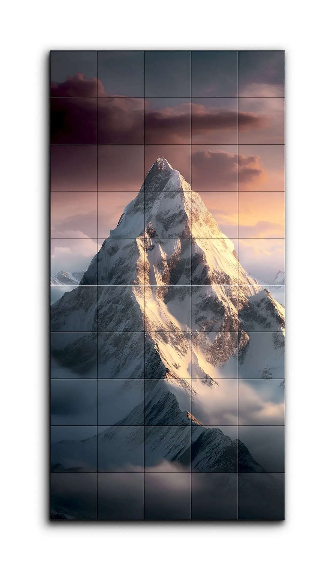 Golden Sunrise Over Majestic Mountain Peak