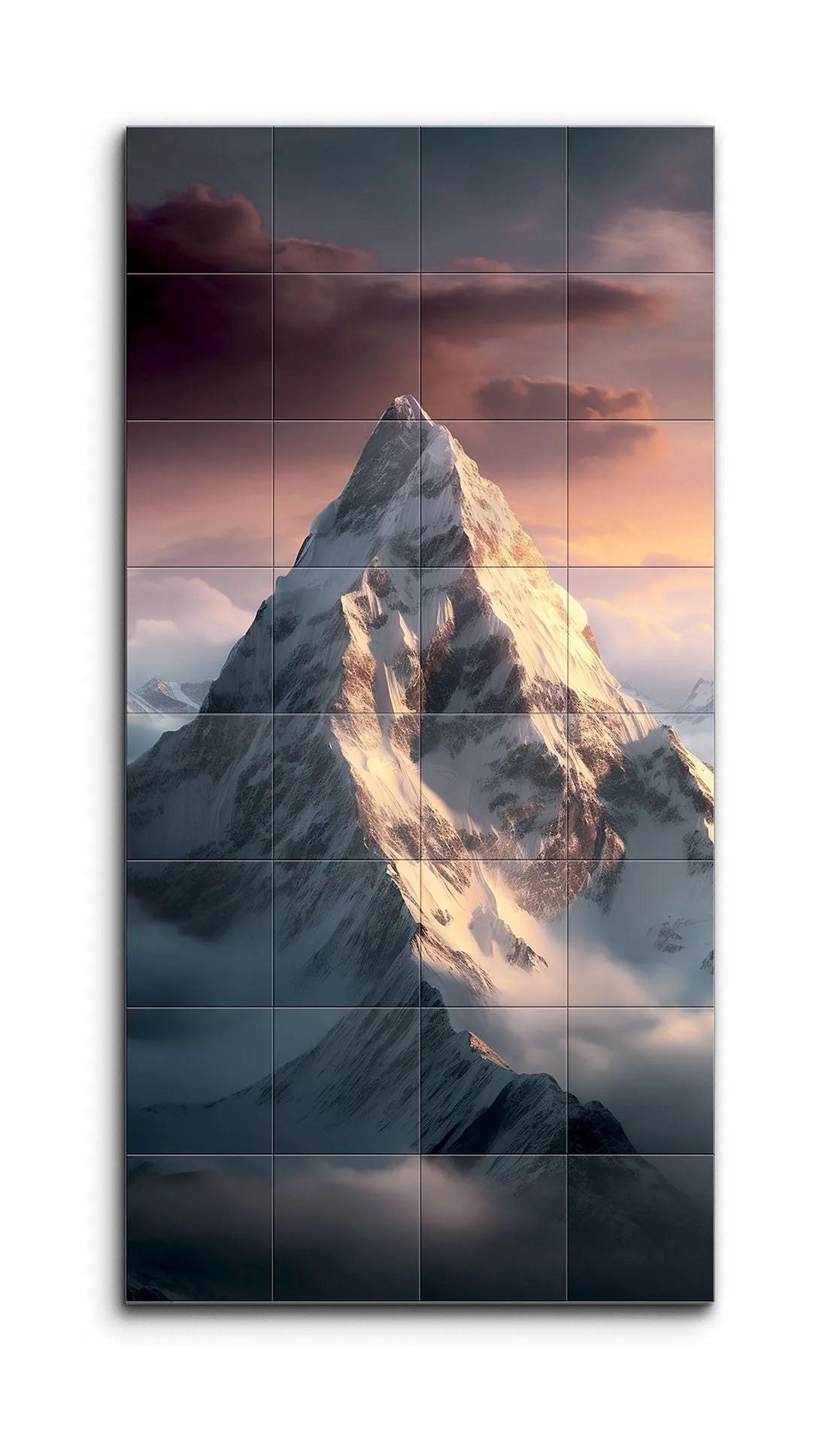 Golden Sunrise Over Majestic Mountain Peak