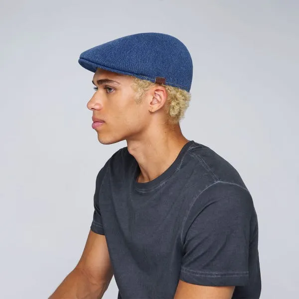 Kangol Indigo 507 Duckbill Cotton Flat Cap