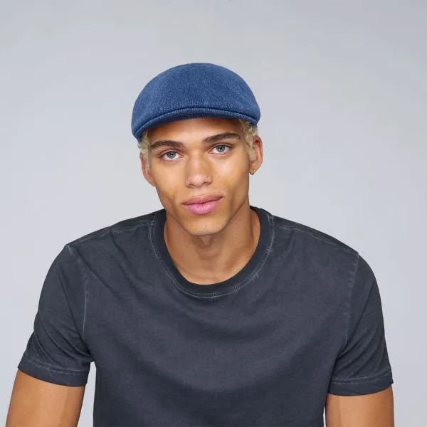 Kangol Indigo 507 Duckbill Cotton Flat Cap