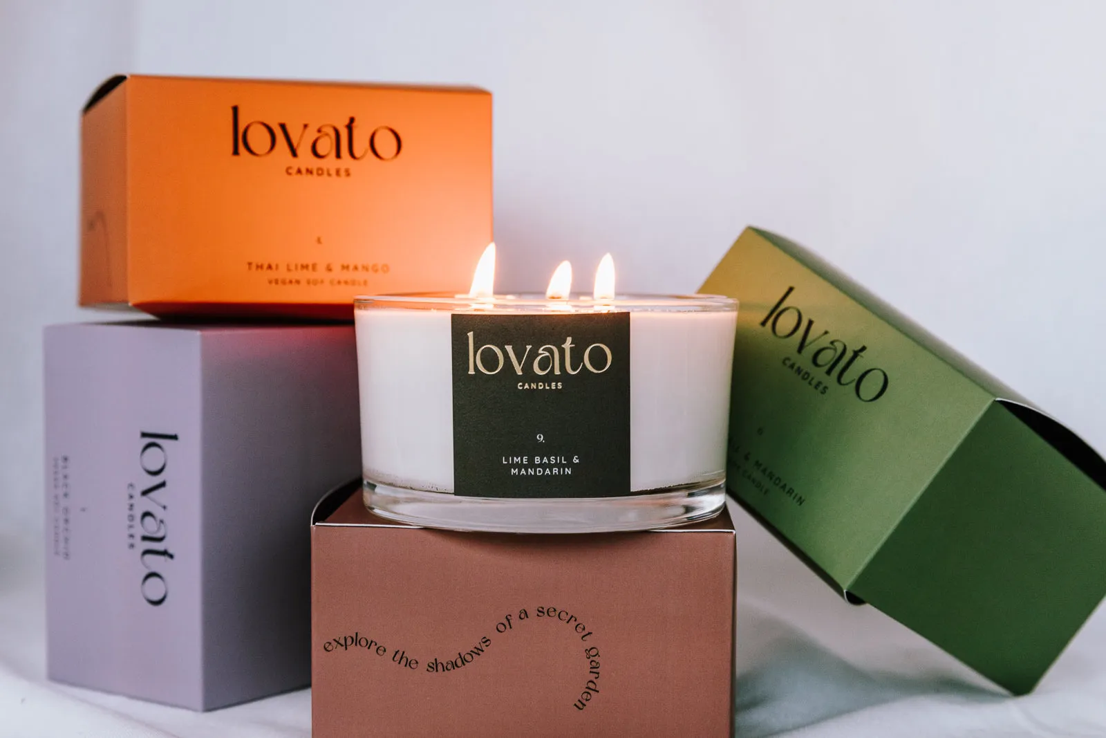 Large 3-Wick Candle in Box - Thai Lime & Mango