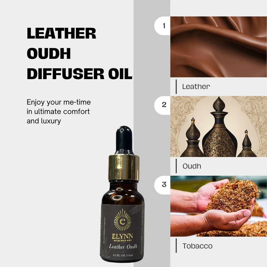 Leather Oudh Diffuser Oil- 15 ml
