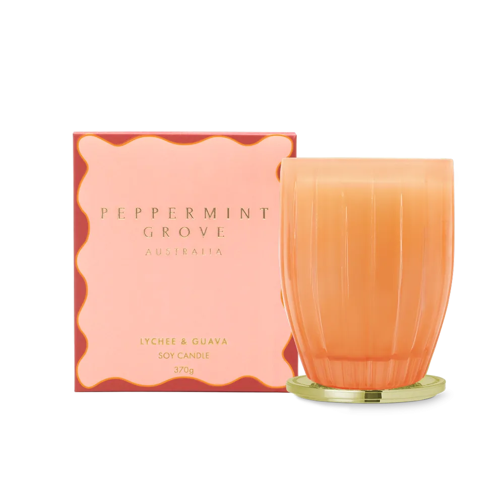Lychee & Guava Soy Candle 370g
