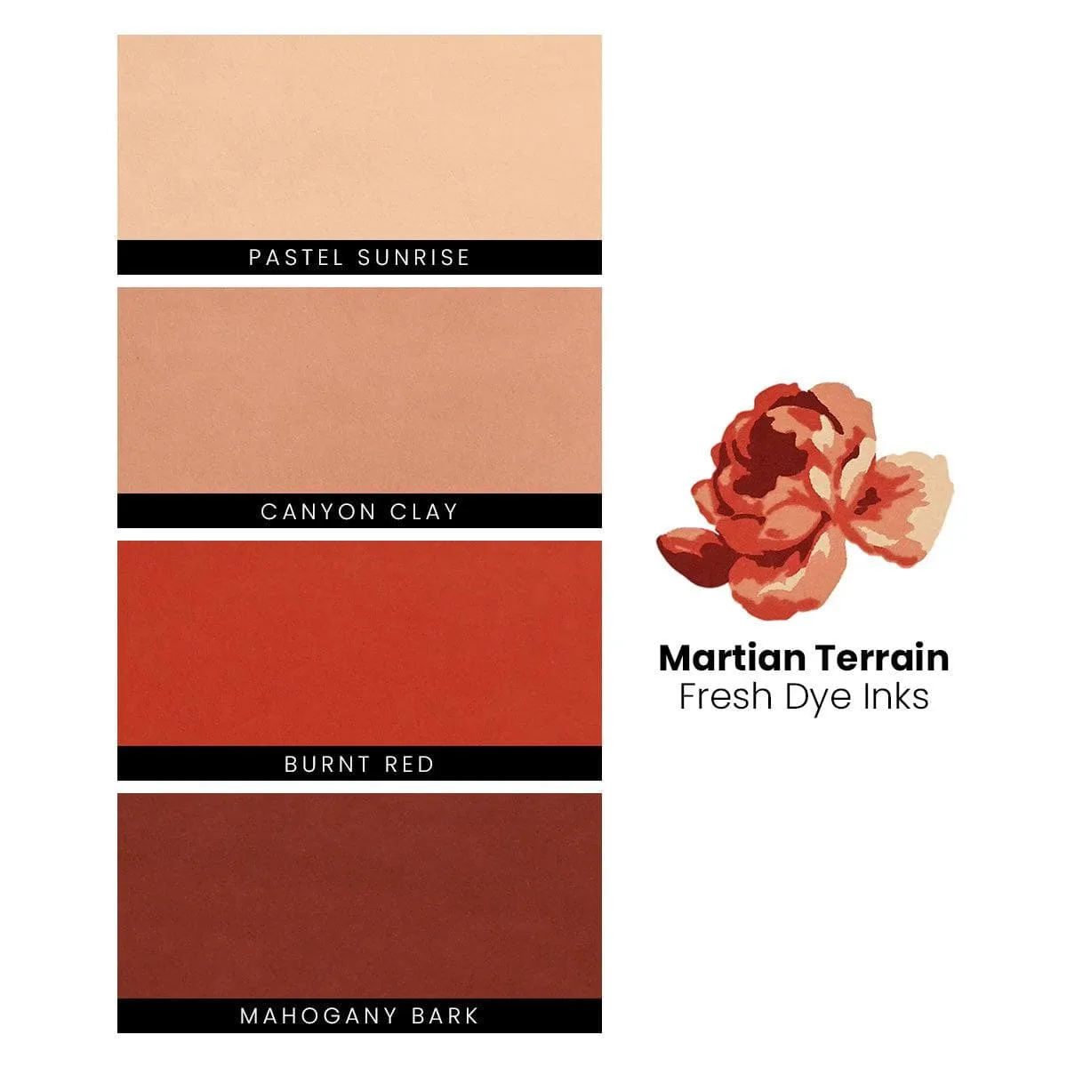 Martian Terrain Fresh Dye Ink Mini Cube & Reinker Bundle