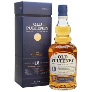 Old Pulteney 18 Year Single Malt Scotch Whisky ABV 46% 700ml with Gift Box