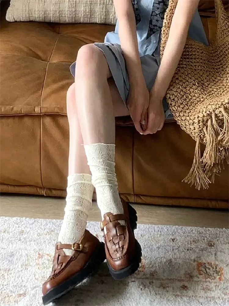Pure Lust Floral Lace Socks