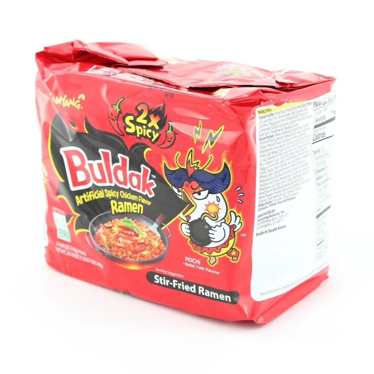 Samyang Buldak Ramen 2X Spicy Hot Chicken Flavor Korean Instant Noodle 5 Packs