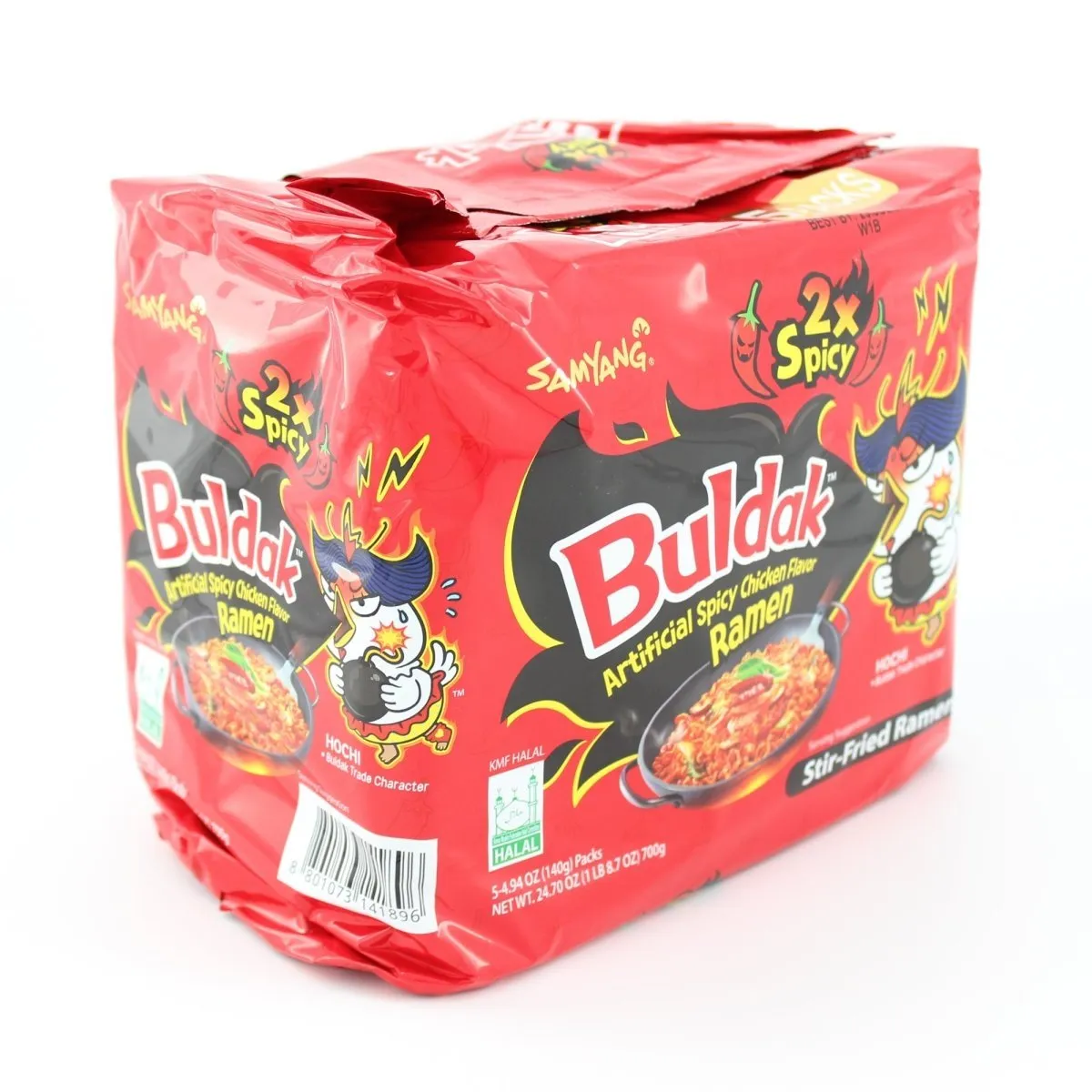 Samyang Buldak Ramen 2X Spicy Hot Chicken Flavor Korean Instant Noodle 5 Packs