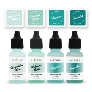 Sea Shore Fresh Dye Ink Mini Cube & Reinker Bundle