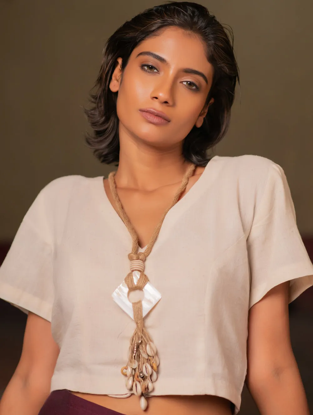 Seashell & Jute Harmony Necklace