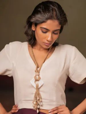 Seashell & Jute Harmony Necklace