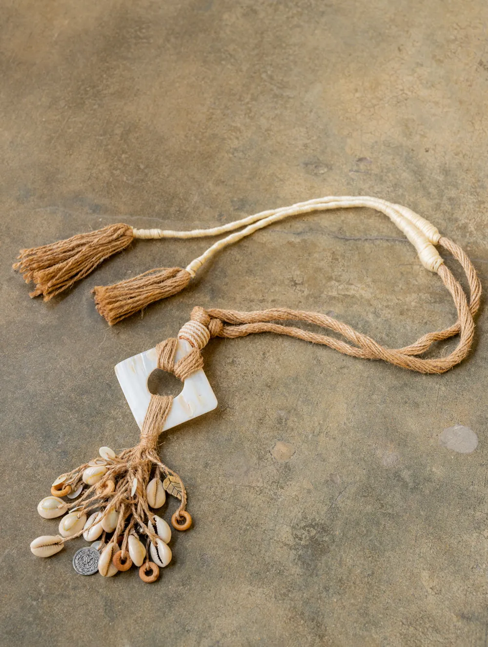 Seashell & Jute Harmony Necklace