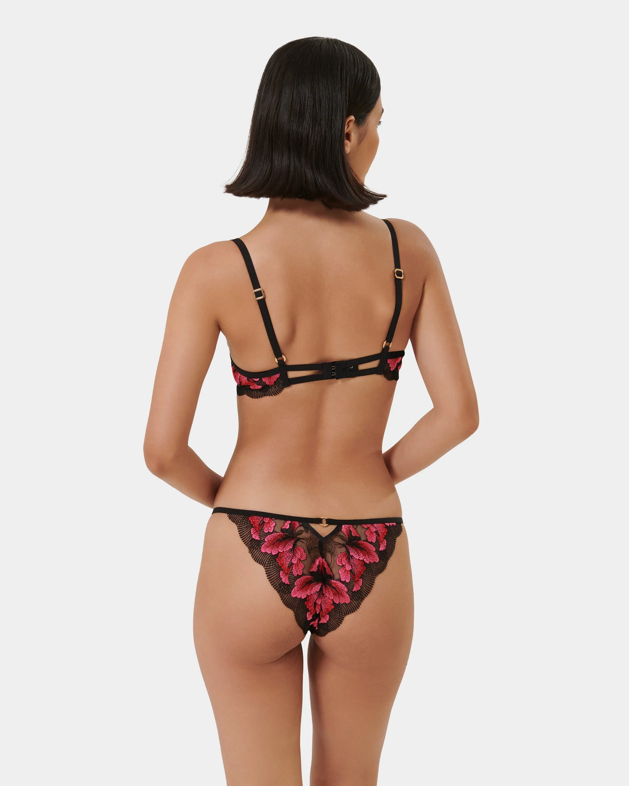Set: Vivienne Fuchsia Pink/Red/Black