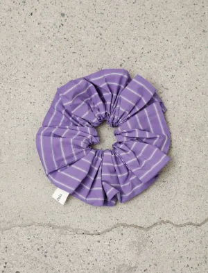 Striped Scrunchie Purple
