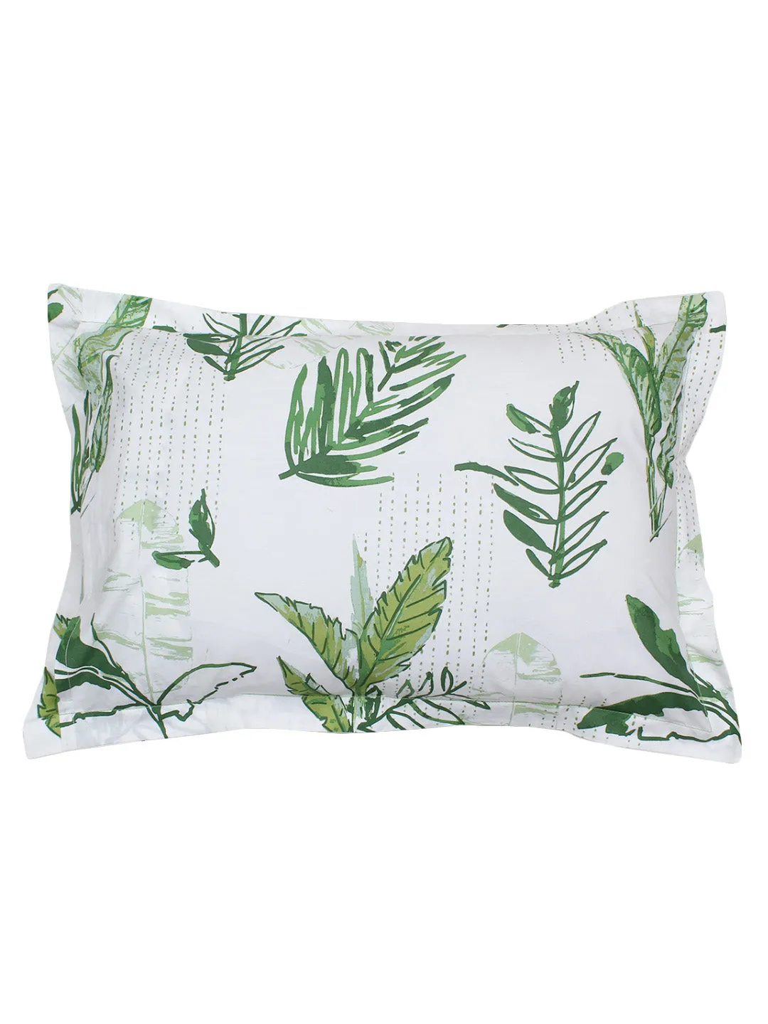 Vanam Green Bedsheet with Pillow Cover