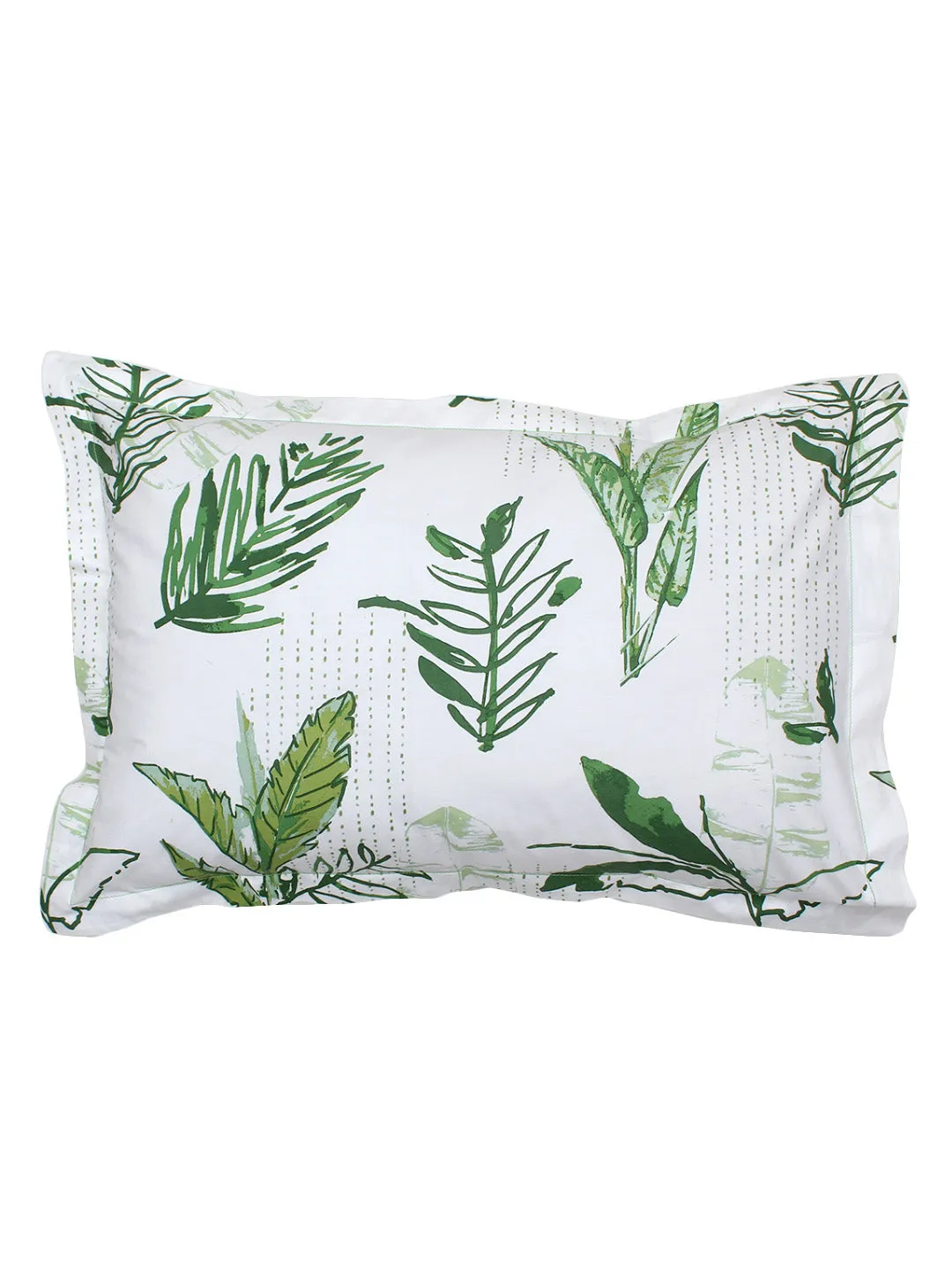Vanam Green Bedsheet with Pillow Cover
