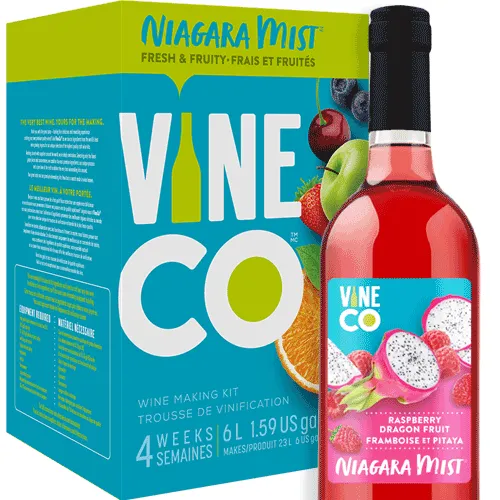 VineCo - Niagara Mist Raspberry - Wine Making Kit