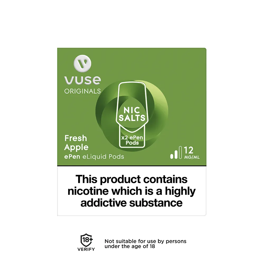 Vuse ePen 3 Flavour Caps - Fresh Apple