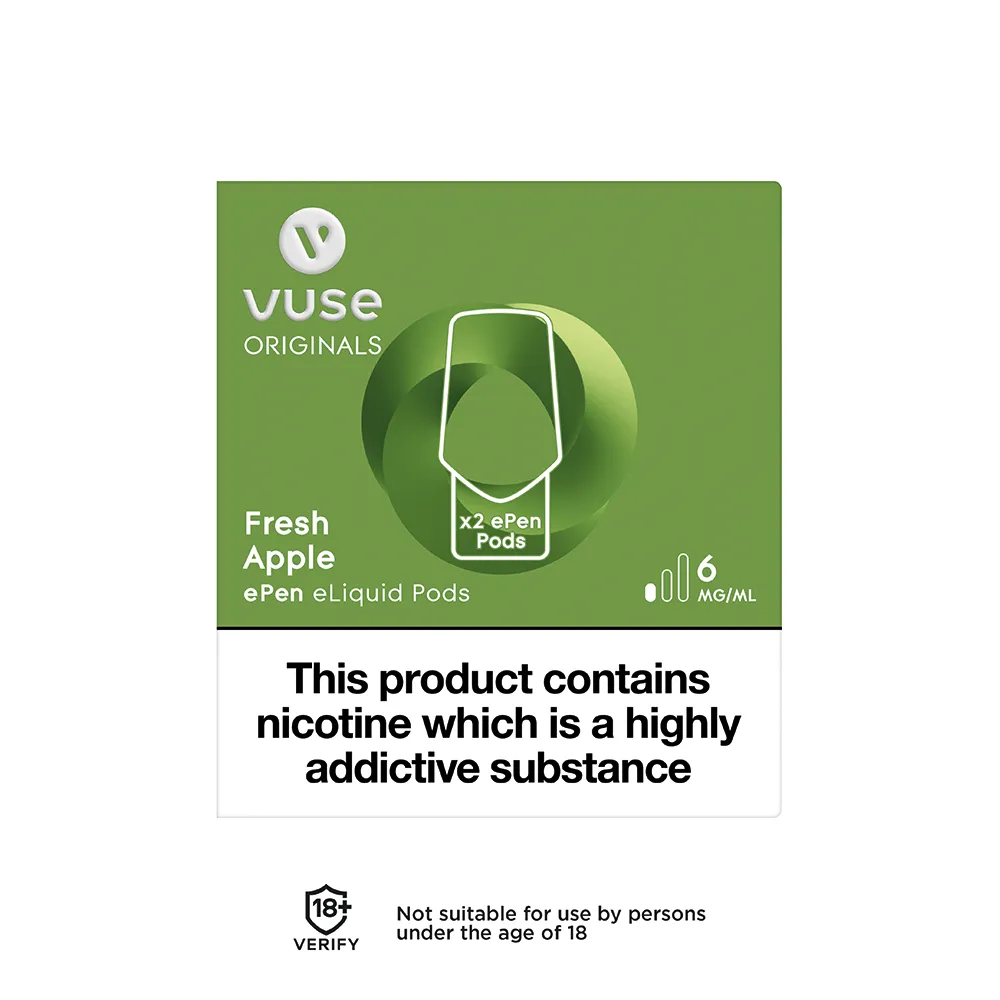 Vuse ePen 3 Flavour Caps - Fresh Apple