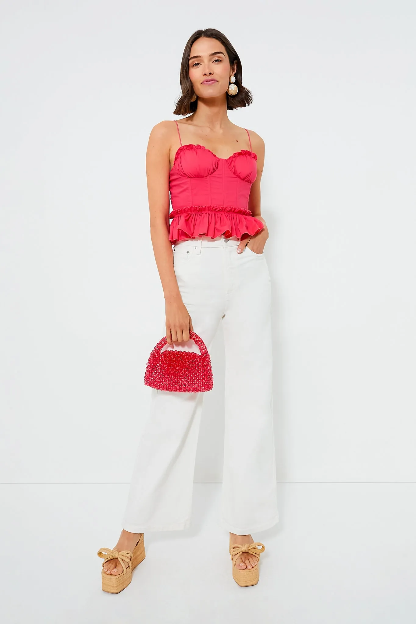 Watermelon Dylan Bustier Top