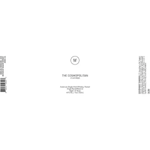 Wolves x The Cosmopolitan Peated American Single Malt Whiskey Single Barrel Reserve, 12 Years