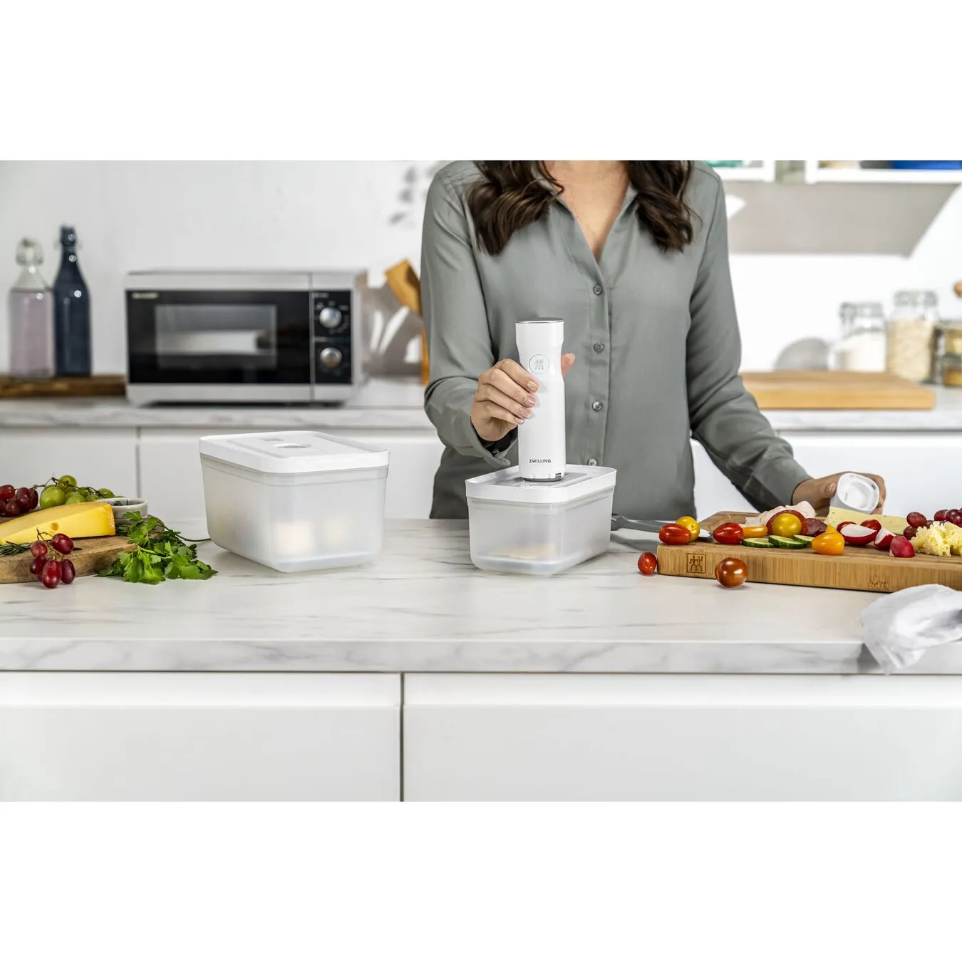 ZWILLING Fresh & Save Vacuum Accessory Set for Plastic Boxes, Medium/large / 2-pc